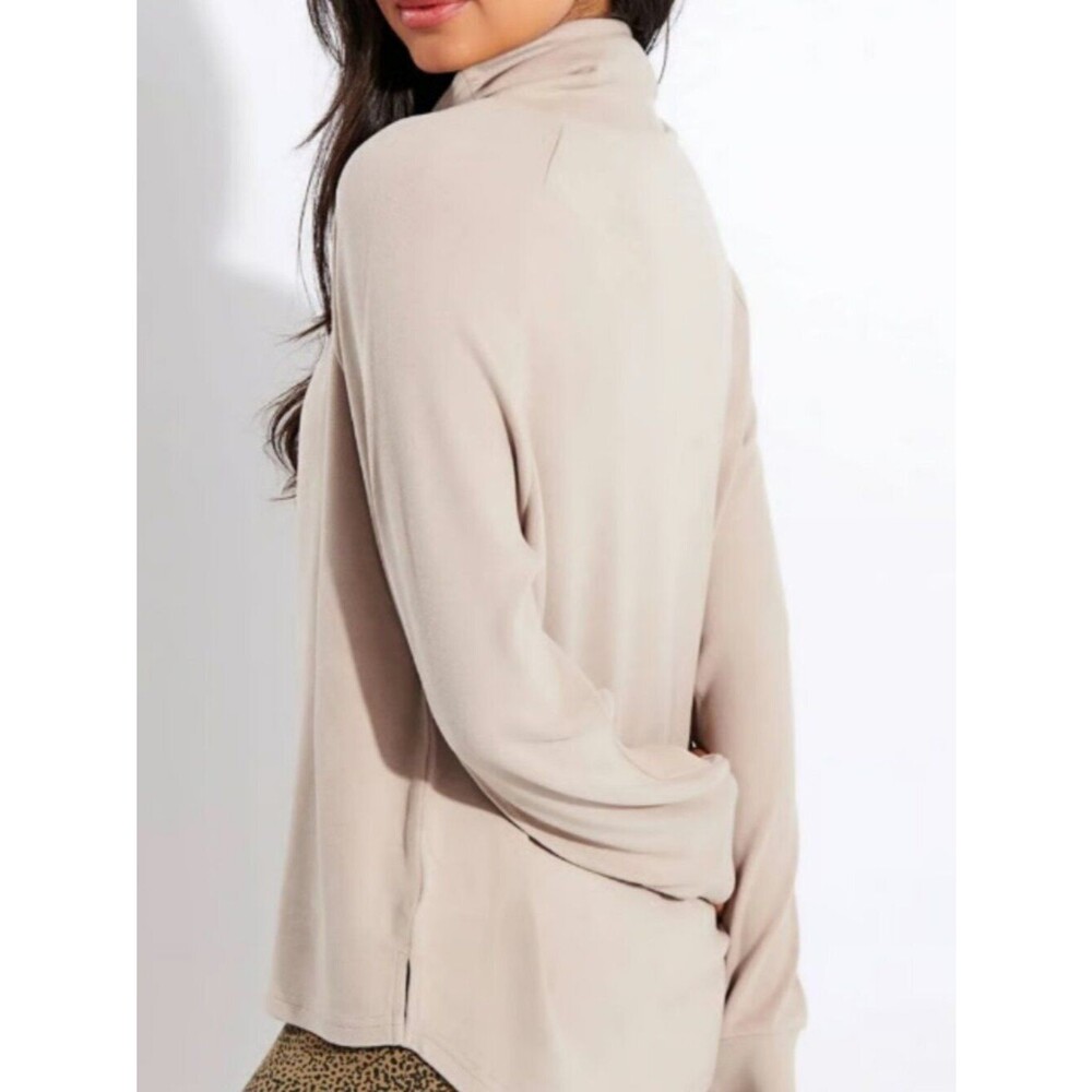 Varley Adkisson Top Sweatshirt Beige Size S - Picture 2 of 13